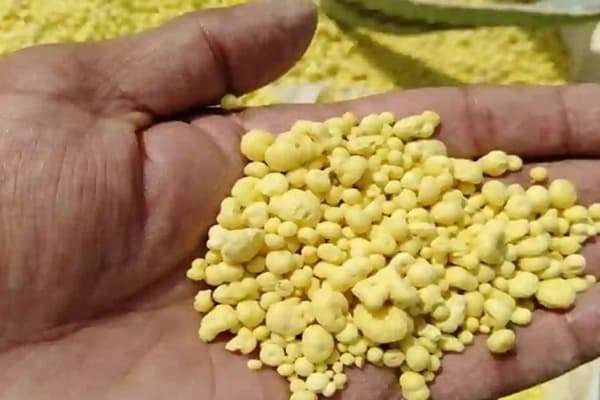 Sulfur granules